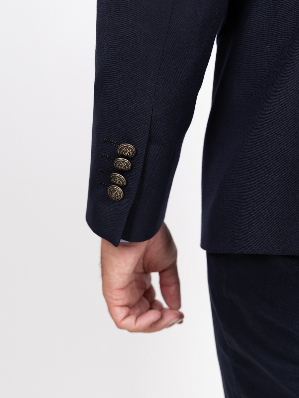 Blazer cruzado liso