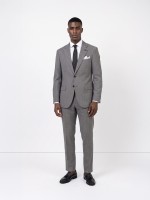 Fato de micro padrão regular fit Fato de micro padrão regular fit