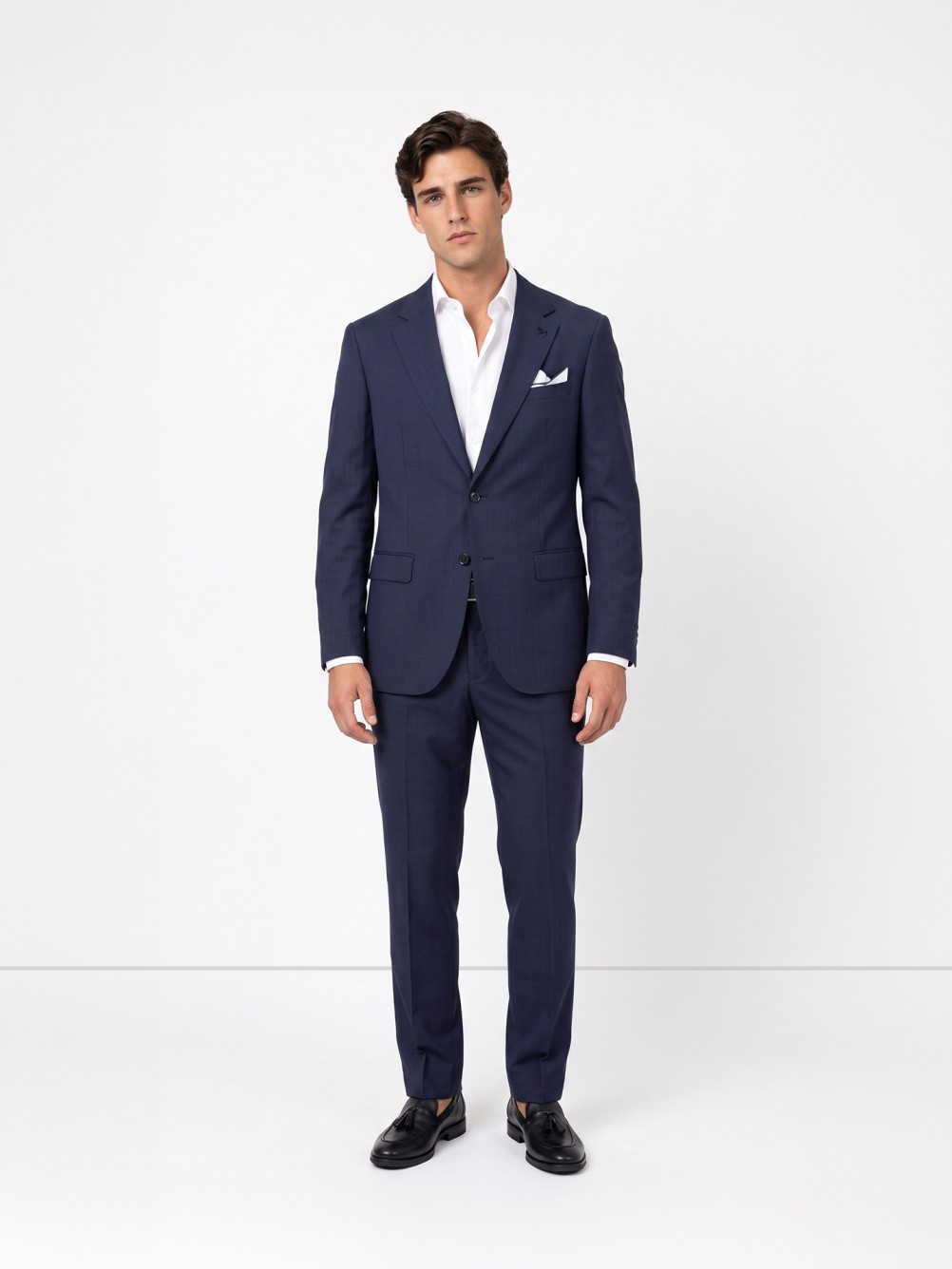 Fato de micro padrão regular fit
