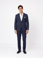 Fato de micro padrão regular fit Fato de micro padrão regular fit