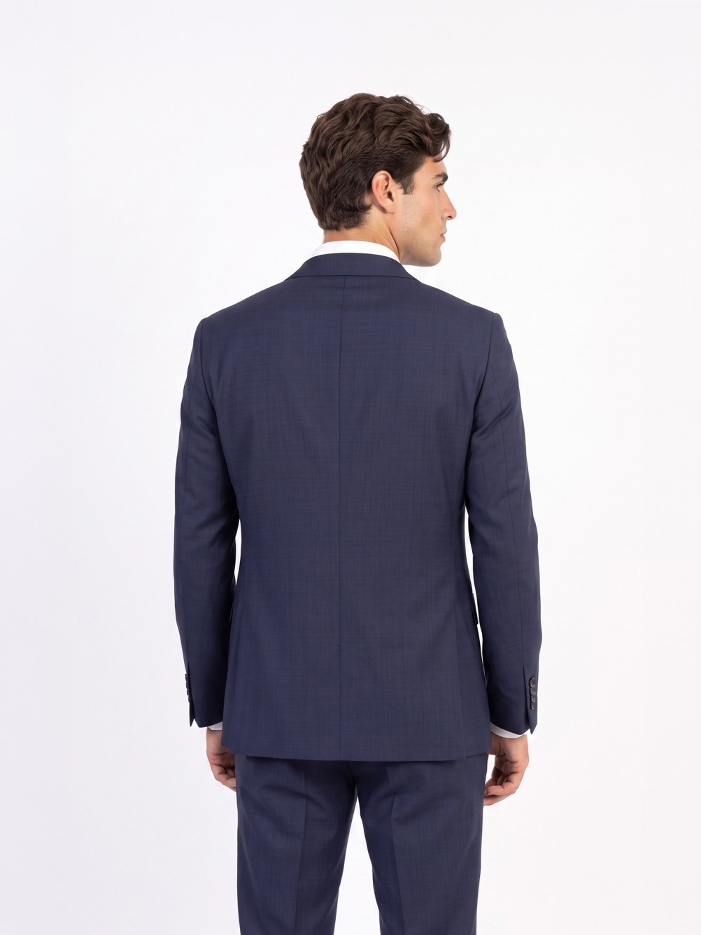 Fato de micro padrão regular fit