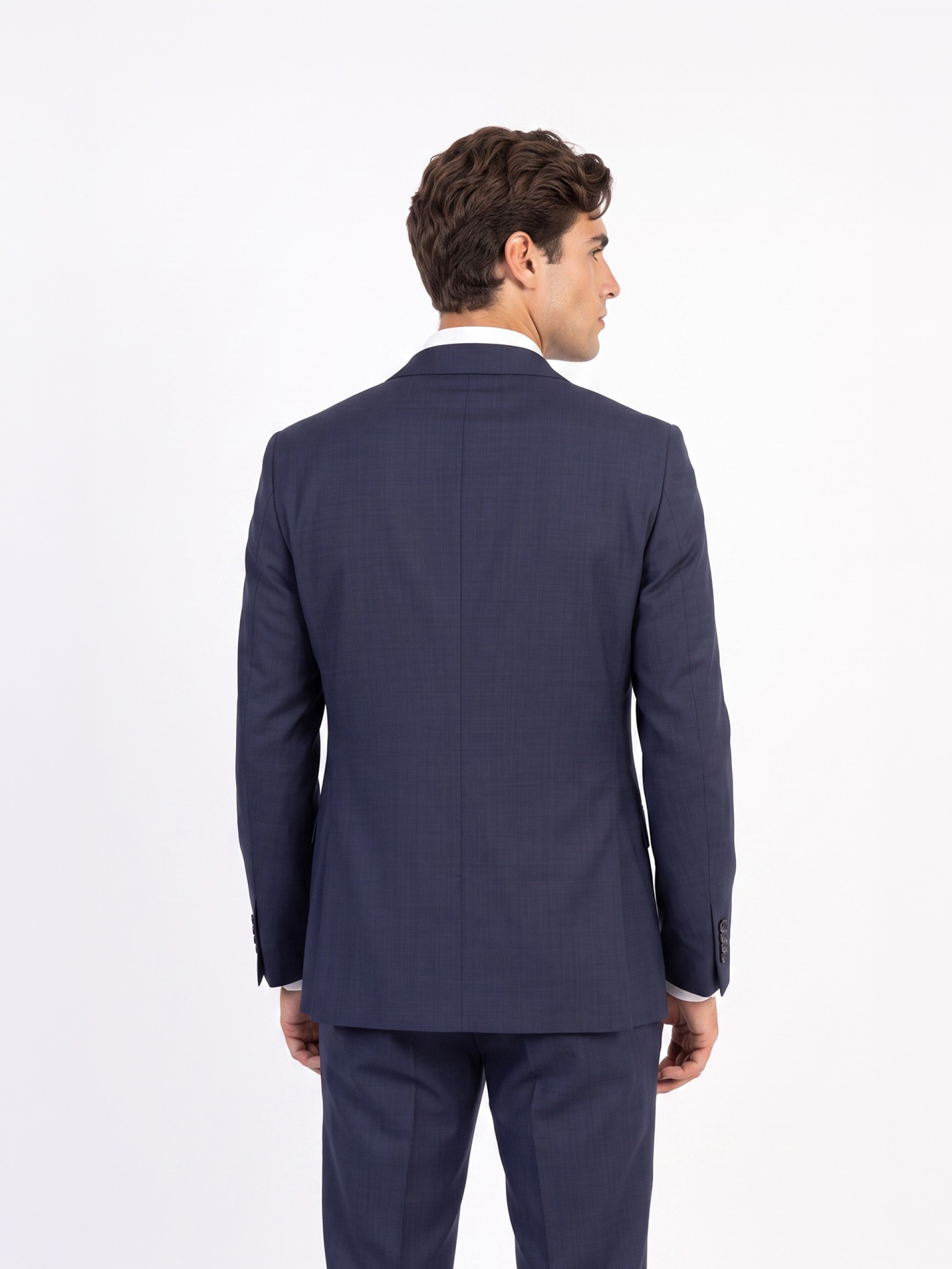 Fato de micro padrão regular fit
