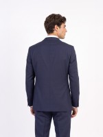Fato de micro padrão regular fit Fato de micro padrão regular fit