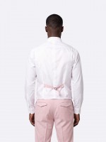 Fato liso slim fit com colete