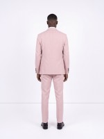 Fato liso slim fit com colete