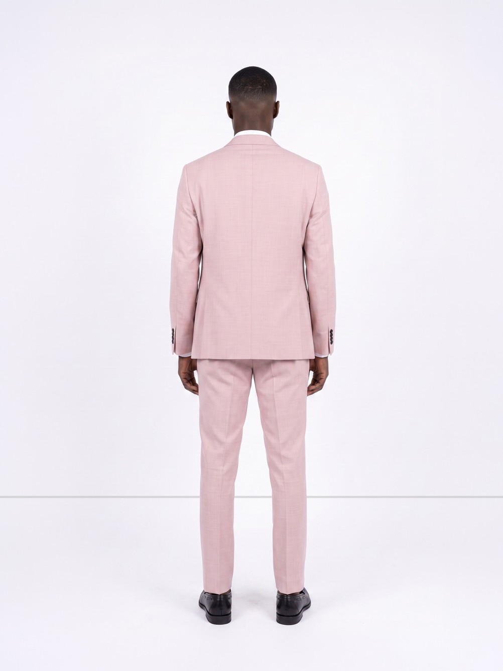 Fato liso slim fit com colete