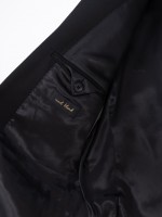 Fato liso slim fit com lã Fato liso slim fit com lã