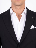 Fato liso slim fit com lã Fato liso slim fit com lã