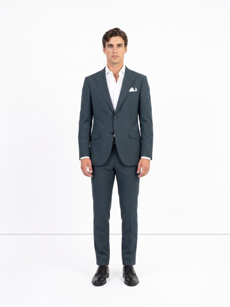 Fato liso slim fit com l�