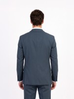 Fato liso slim fit com lã Fato liso slim fit com lã