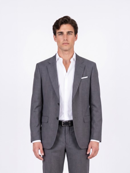 Fato de micro padrão slim fit Fato de micro padrão slim fit