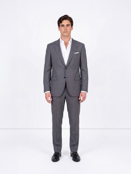 Fato de micro padrão slim fit Fato de micro padrão slim fit
