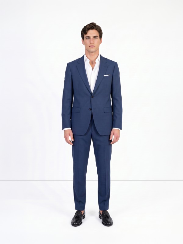 Fato de micro padr�o slim fit