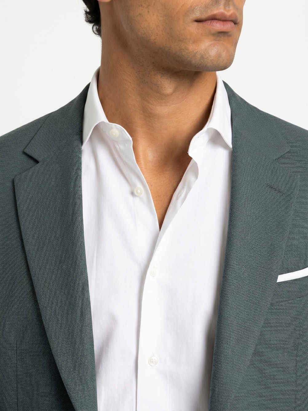 Micro-pattern slim fit suit