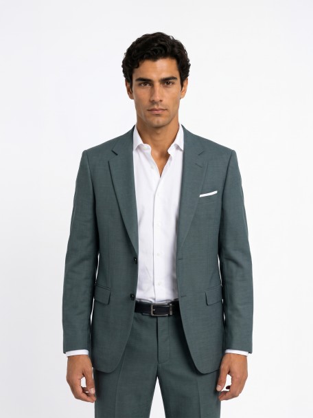 Traje de micro patrón slim fit Traje de micro patrón slim fit