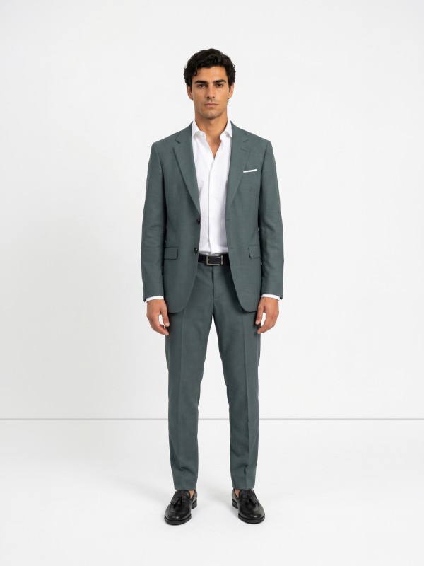 Micro-pattern slim fit suit Micro-pattern slim fit suit