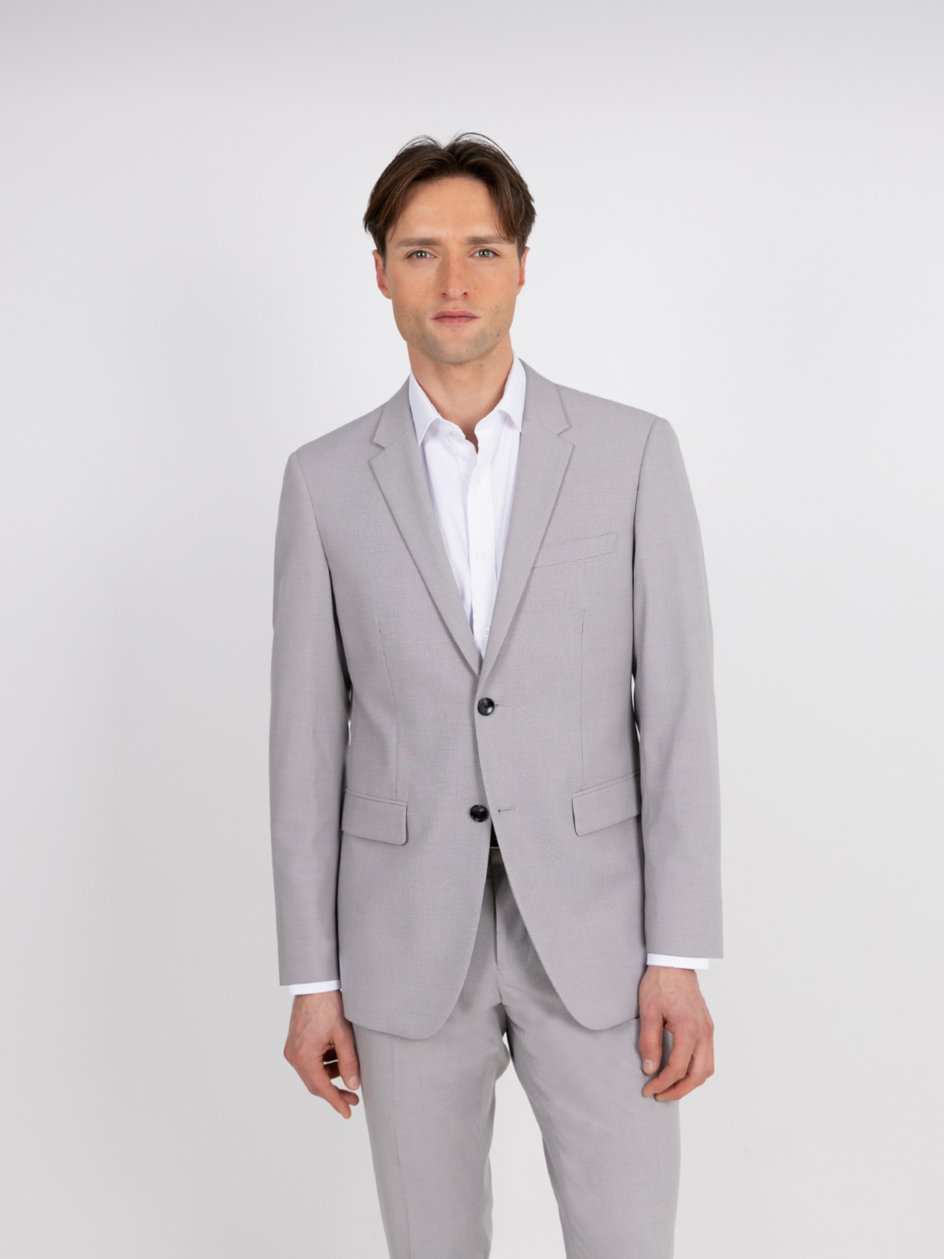 Fato de micro padrão slim fit