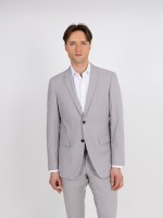 Fato de micro padrão slim fit Fato de micro padrão slim fit