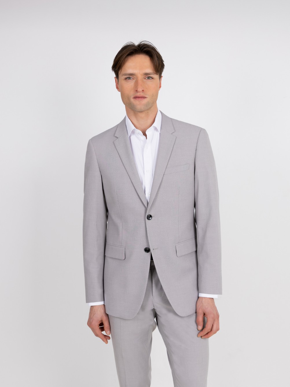 Fato de micro padrão slim fit