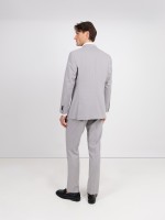 Fato de micro padrão slim fit Fato de micro padrão slim fit