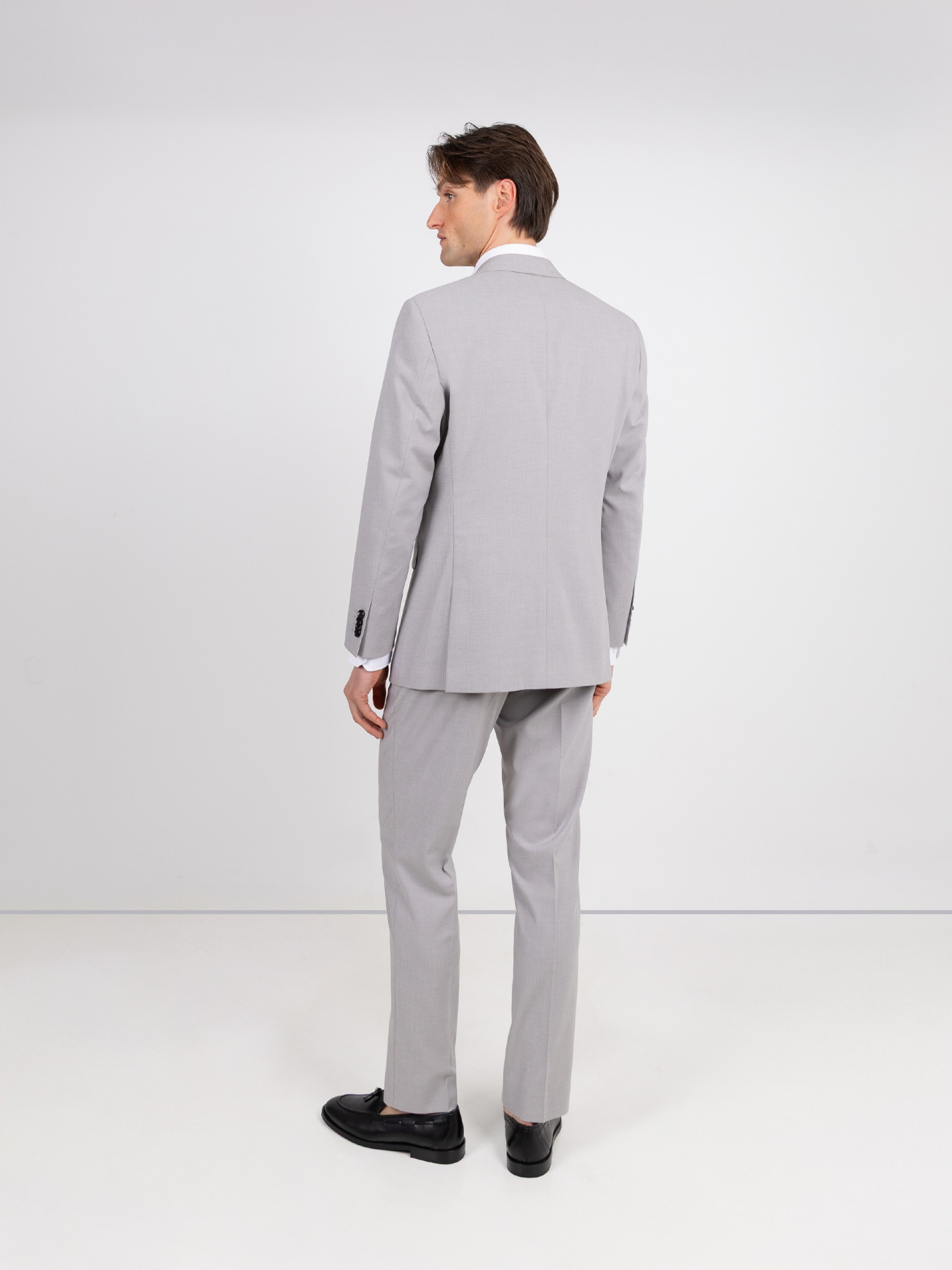 Fato de micro padrão slim fit
