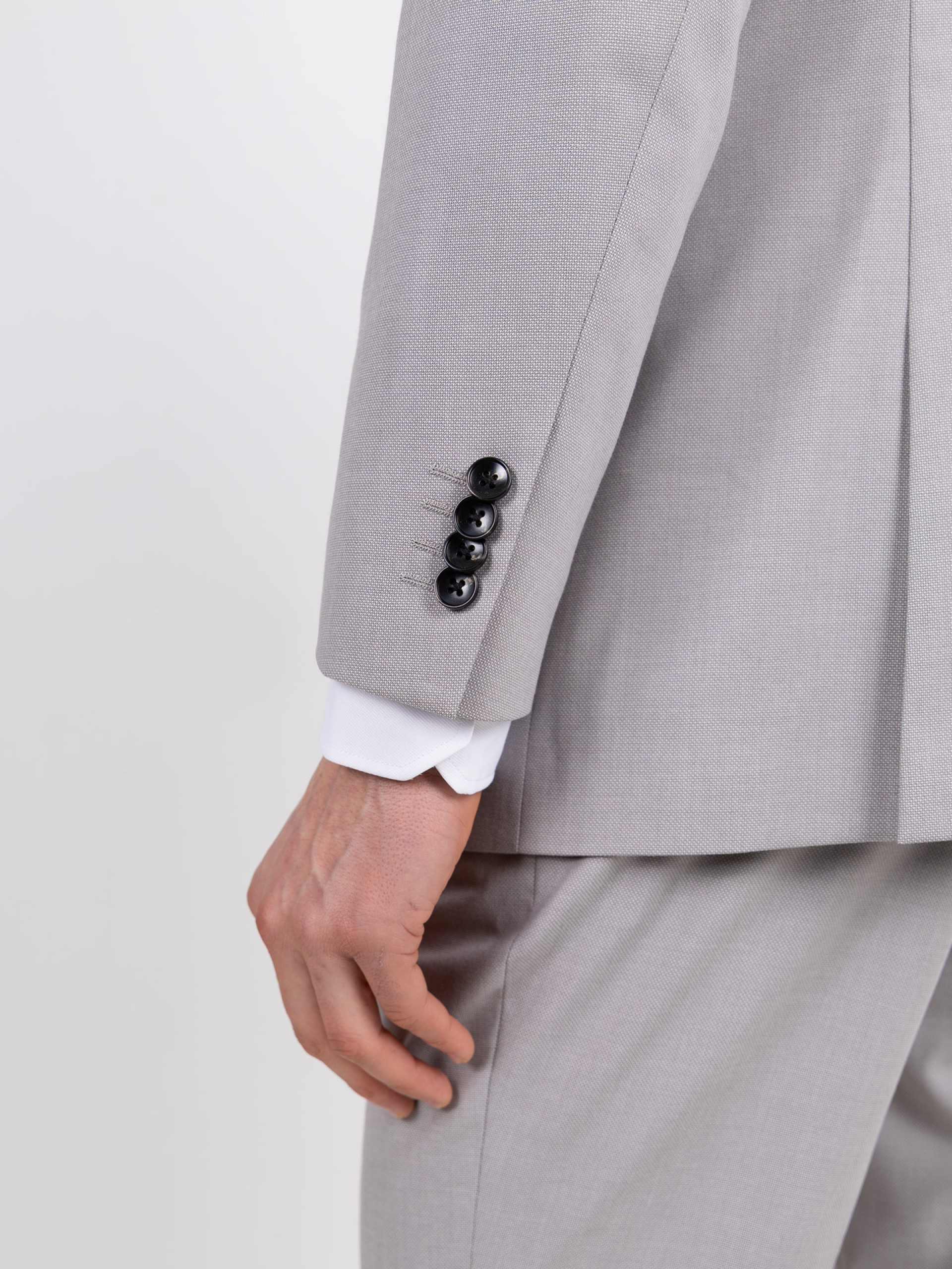 Fato de micro padrão slim fit