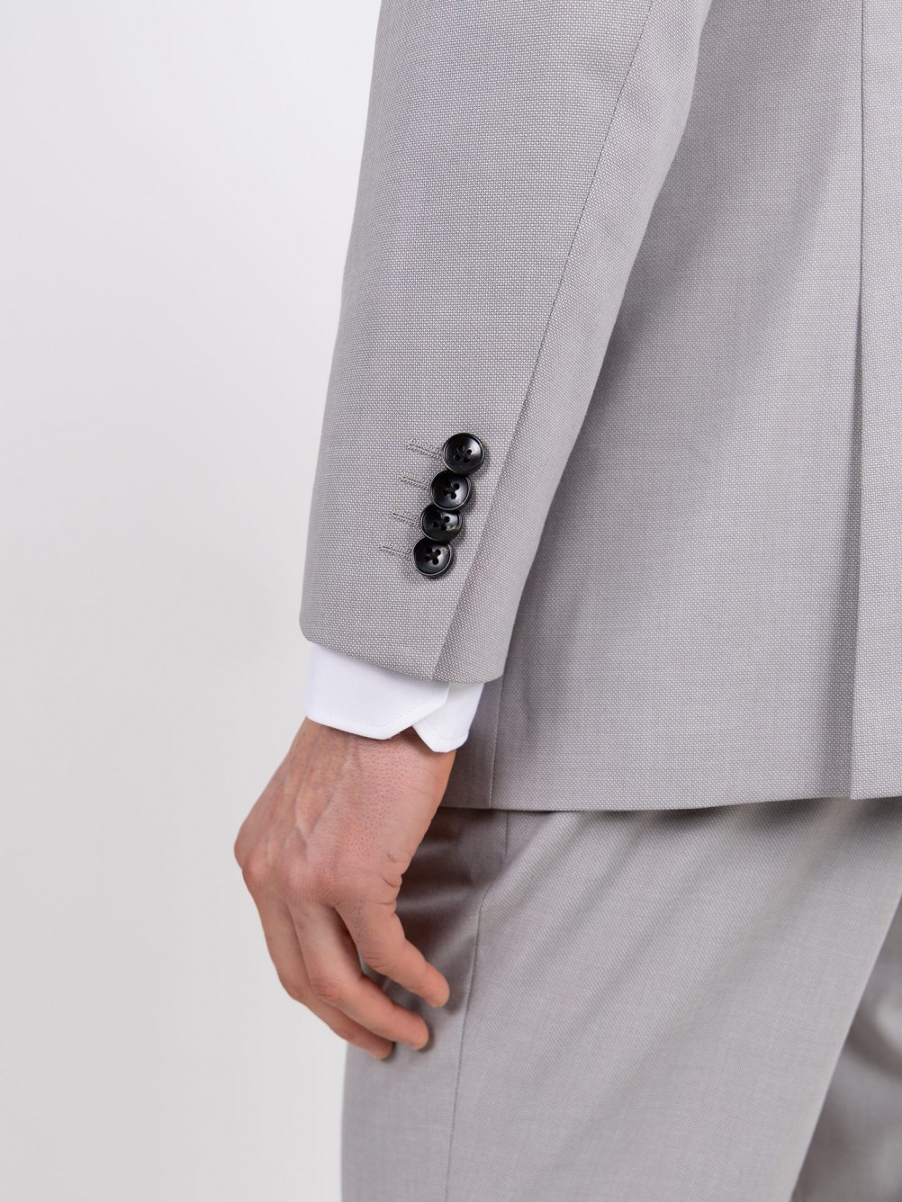 Fato de micro padrão slim fit