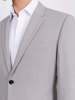 Fato de micro padrão slim fit Fato de micro padrão slim fit