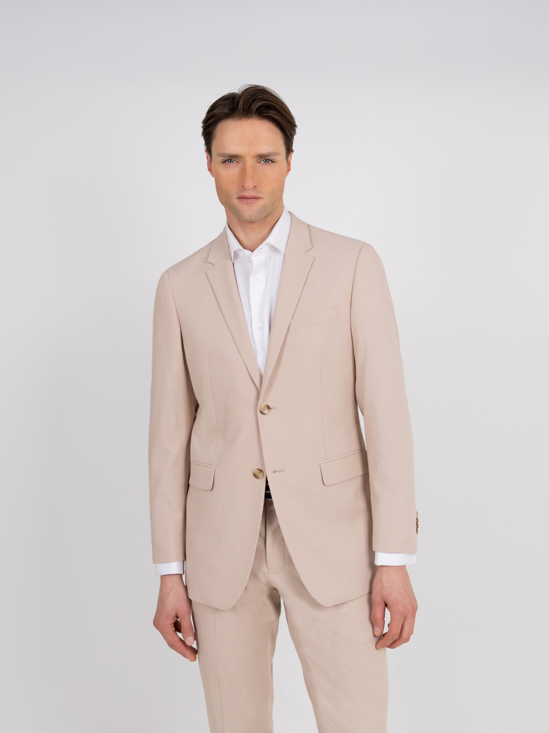 Fato de micro padrão slim fit