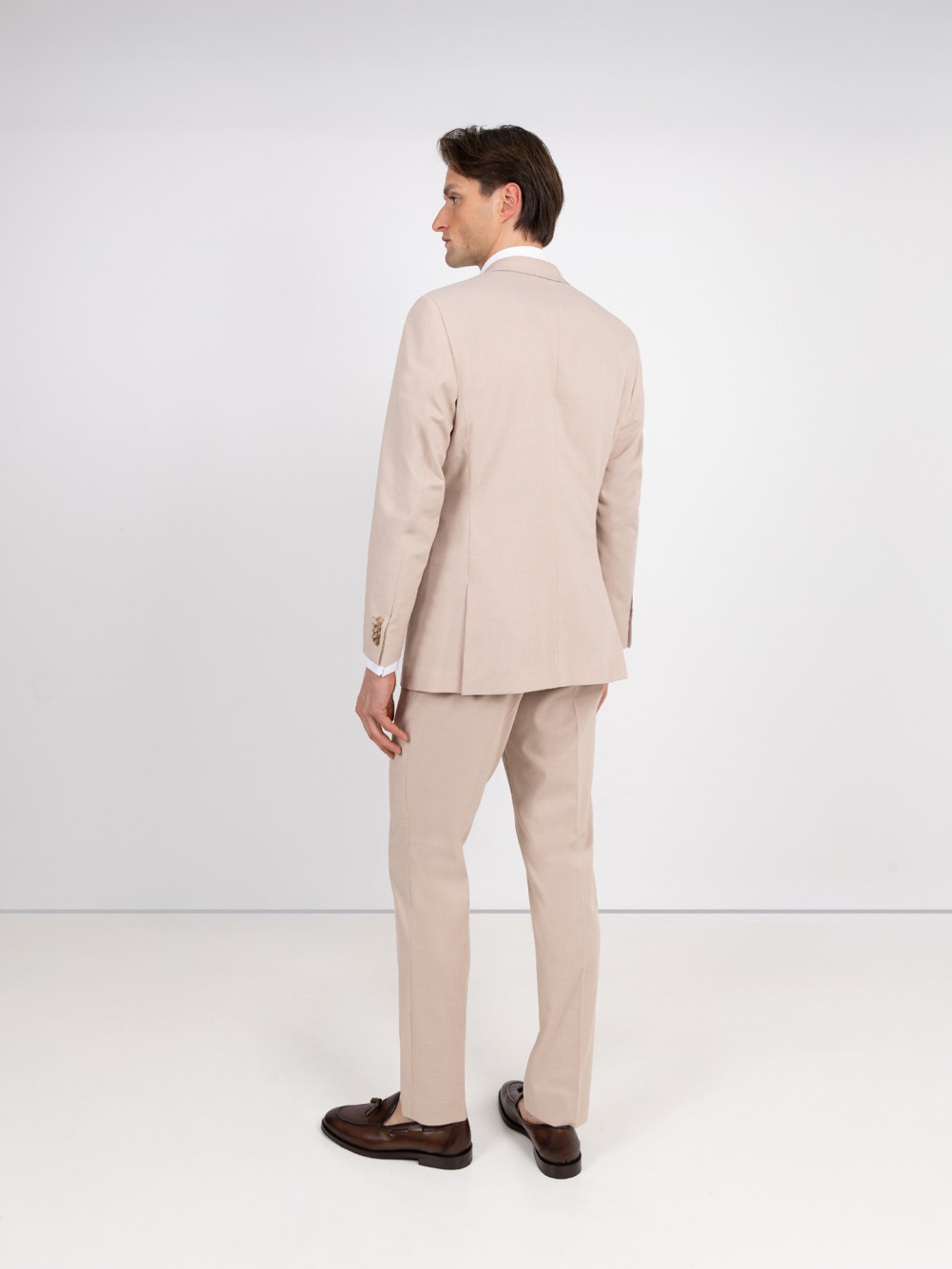 Fato de micro padr�o slim fit