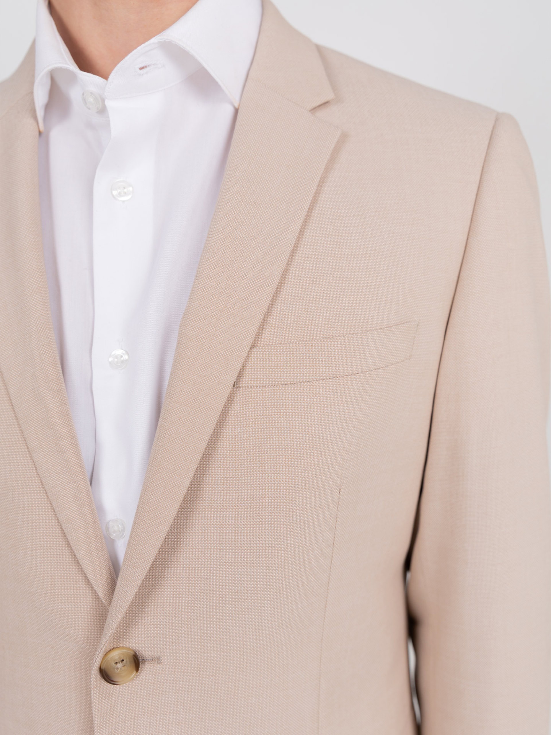 Fato de micro padrão slim fit