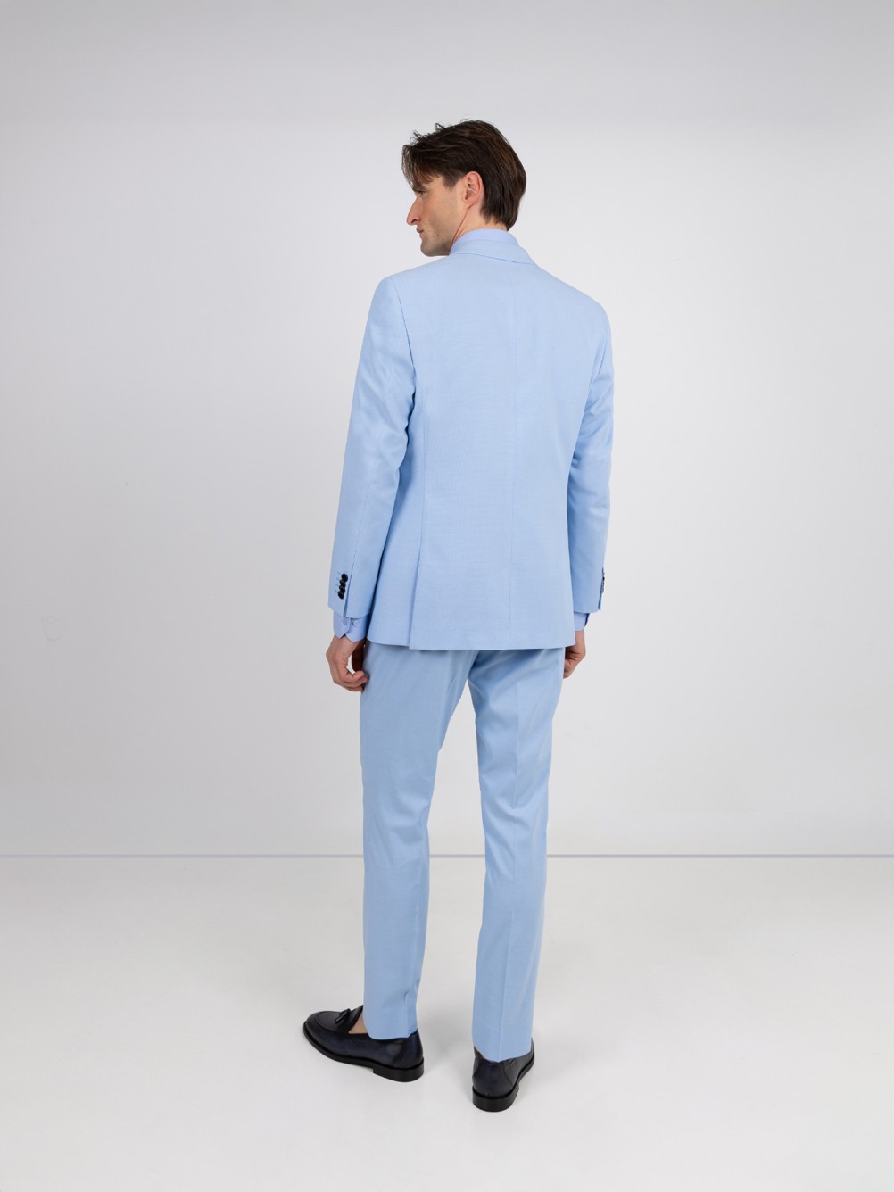 Fato de micro padr�o slim fit