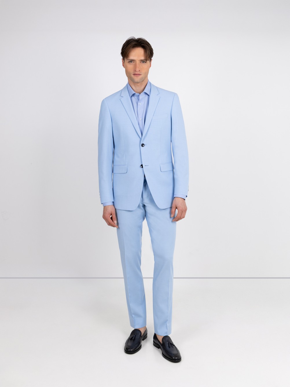 Fato de micro padr�o slim fit