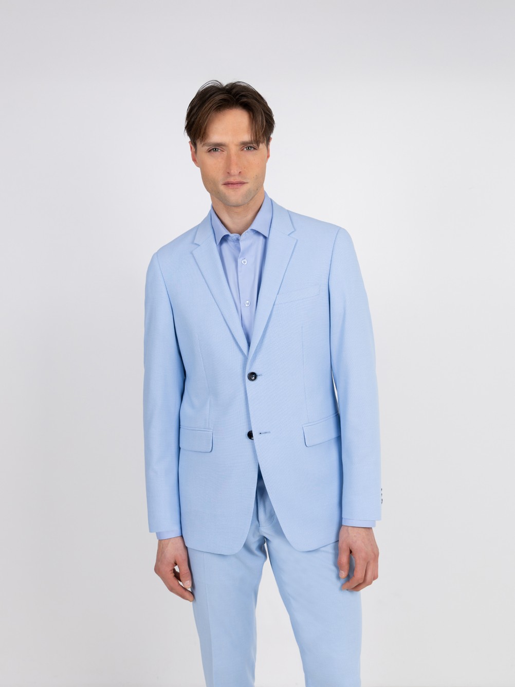 Fato de micro padr�o slim fit