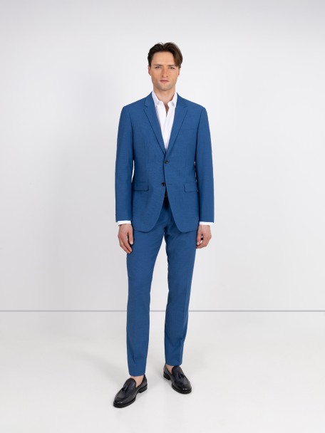 Fato de micro padr�o slim fit