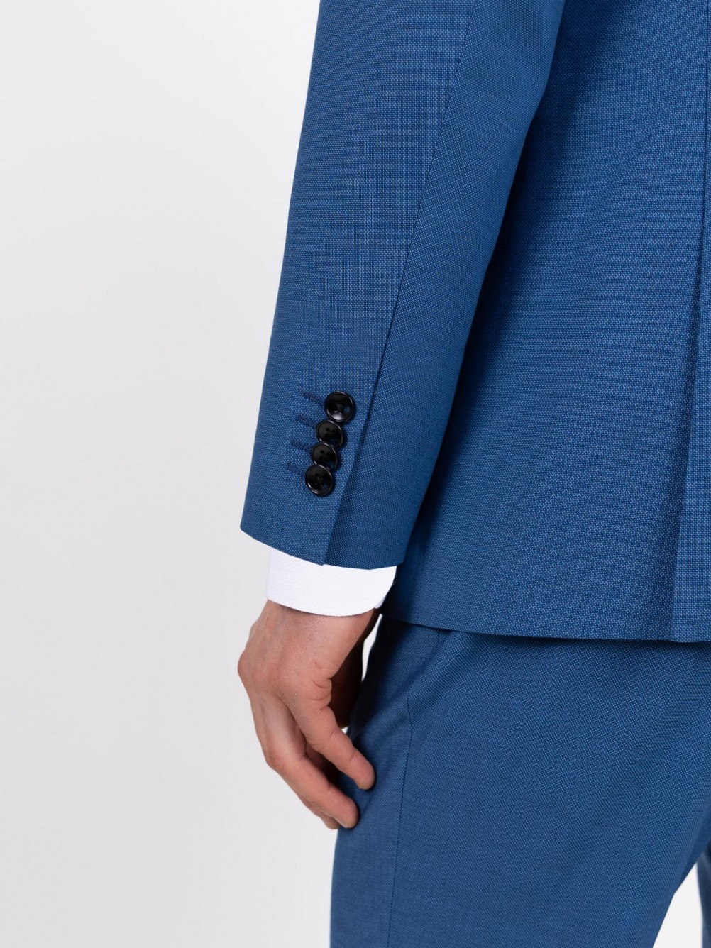 Fato de micro padr�o slim fit