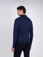 Camisola de malha meio fecho por zip