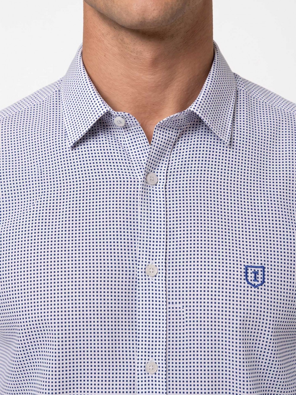 Camisa com padrão 100% algodão