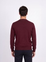 Camisola de malha decote em V Camisola de malha decote em V