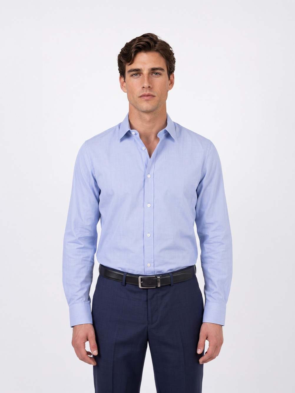 Camisa regular fit 100% algodão