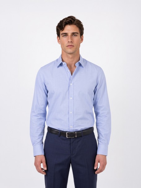 Camisa regular fit 100% algod�o