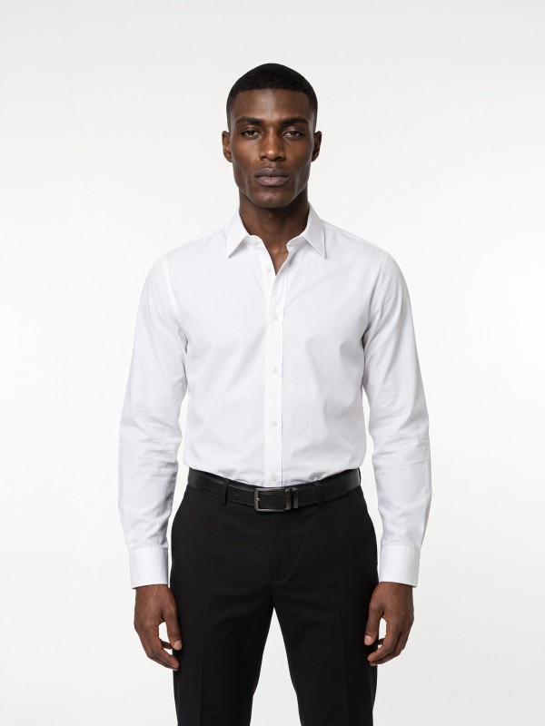Camisa regular fit 100% algod�o