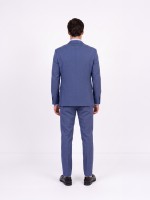 Fato liso slim fit com colete