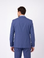 Fato liso slim fit com colete
