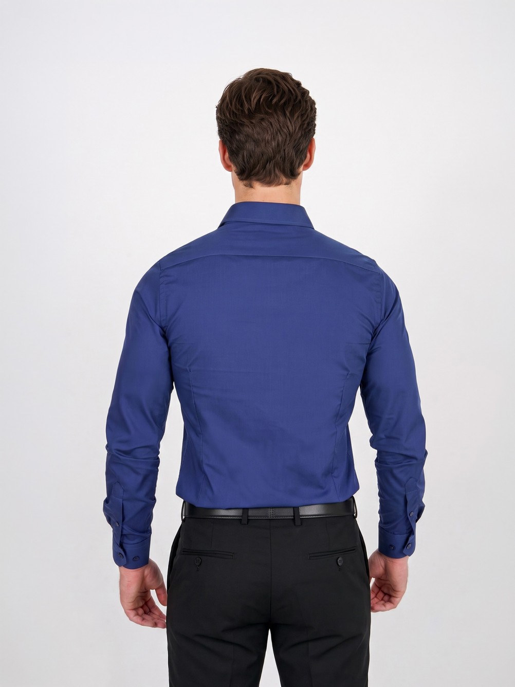 Camisa cl�ssica lisa slim fit