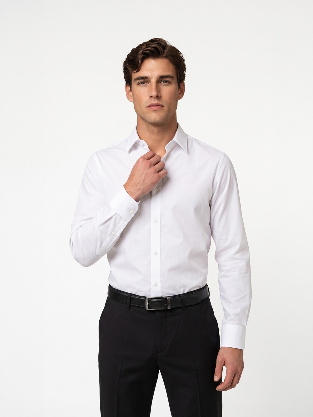 Camisa clássica lisa regular fit
