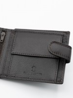 Carteira com compartimento para moedas