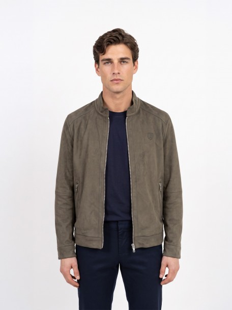Blus�o efeito camur�a