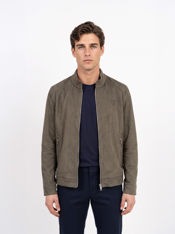 Blus�o efeito camur�a