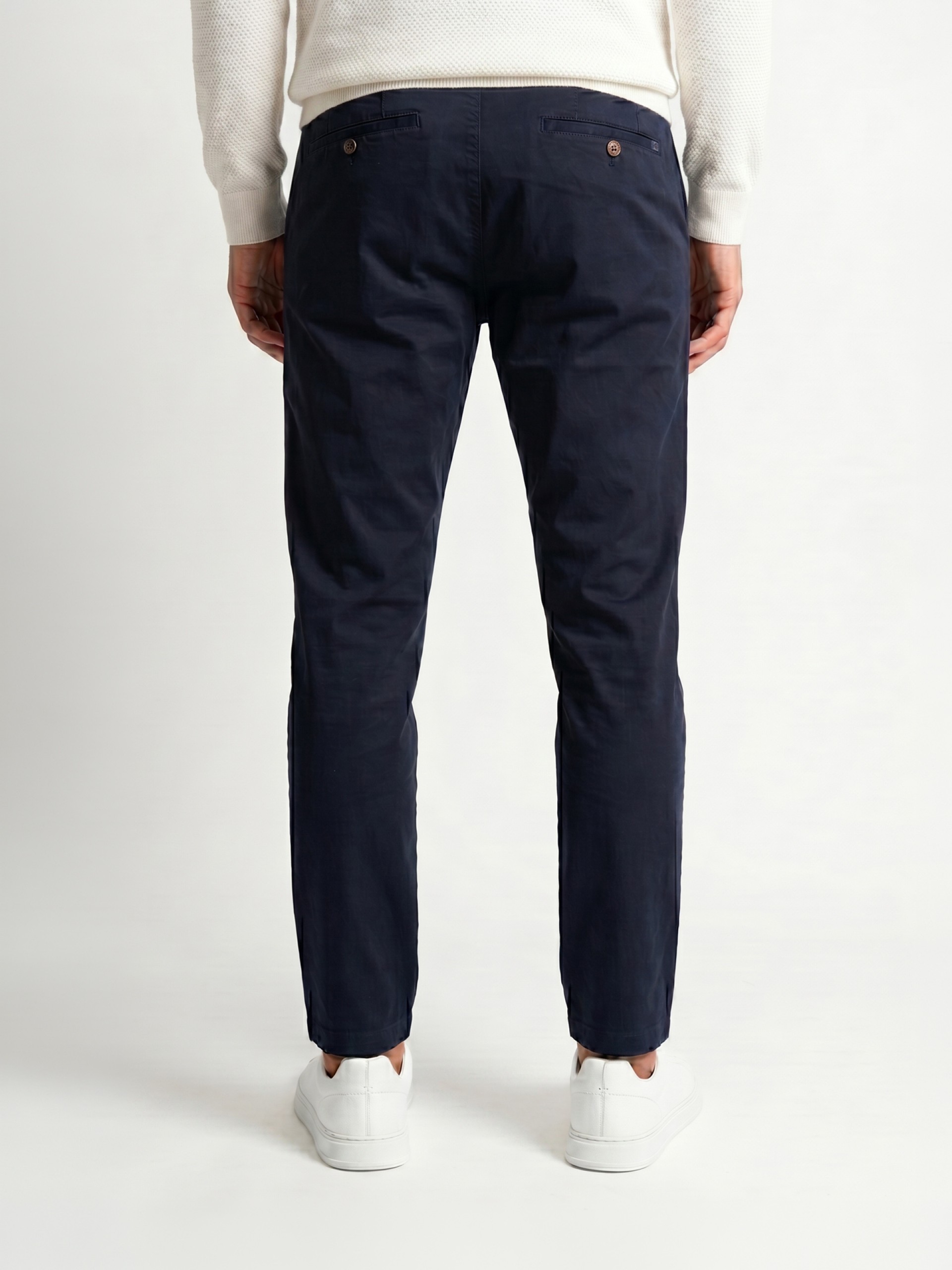 Pantalones chinos de algodón elástico